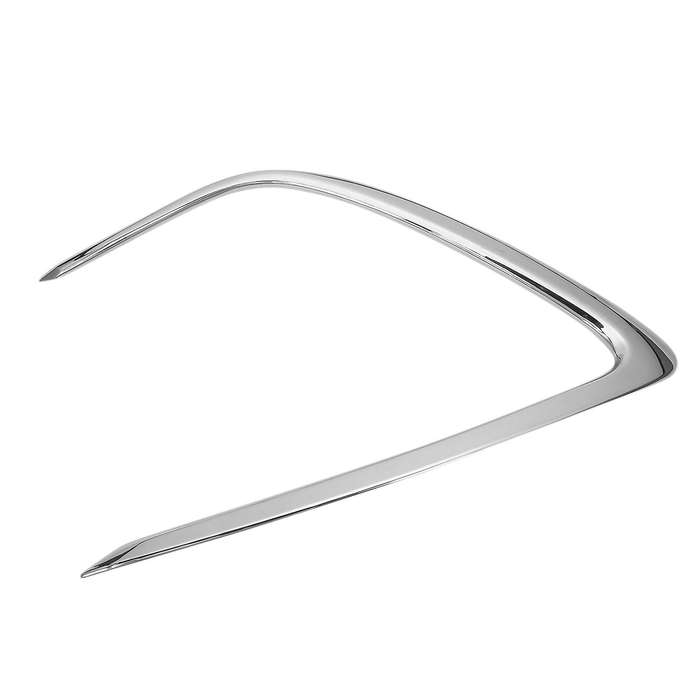 for 2021 Chrome Front Fog Light Lamp Cover Trim Bumper Molding Garnish Eyebrow Eyelid