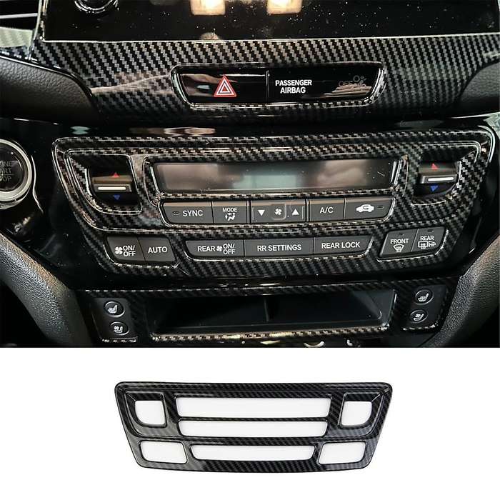 for 2021-2023 Pilot 2016-2022 Central Control Air Conditioning Panel Cover Trim Carbon Fiber