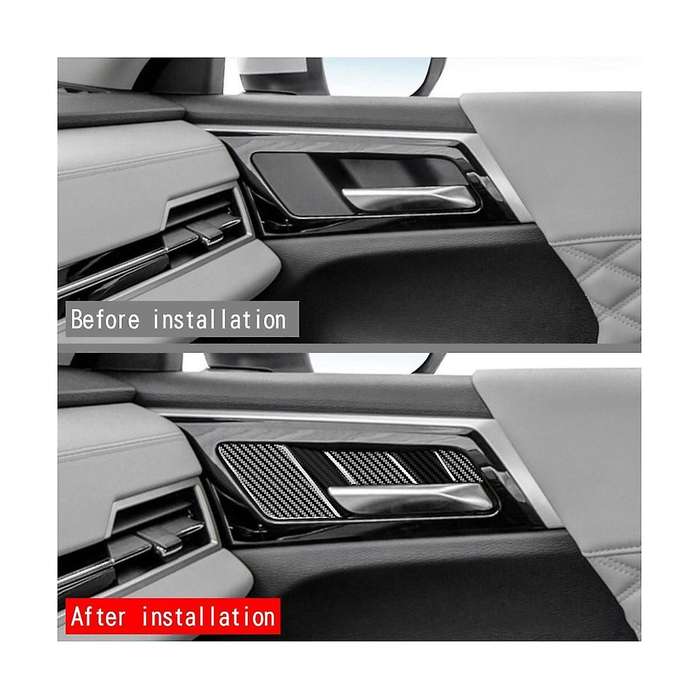 for 2022 2023 Accessories Car Bright Black Inner Door Handle Bowl Decoration Trim Cover Sticker