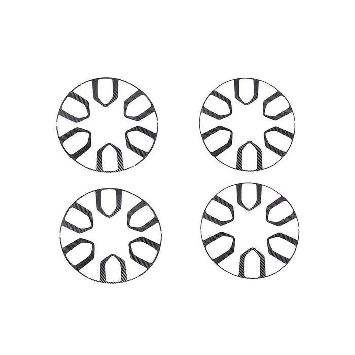 for 2022 2023 Accessories Car Wheel Hub Tire Rim Decoration Cover Trim Stickers - Soft Carbon Fiber