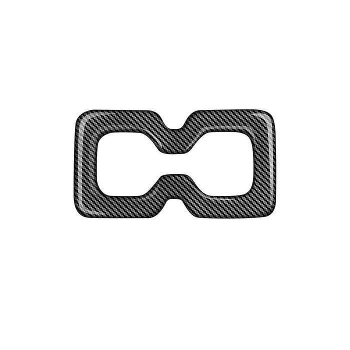 for 2022 2023 Car Interior Carbon Fiber Rear Back Water Cup Holder Panel Decoration Trim
