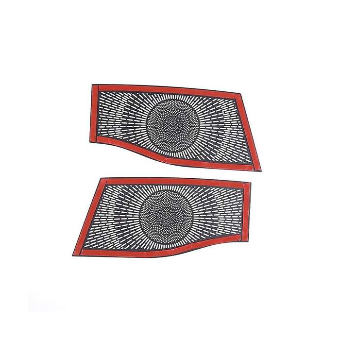 for 2022 Stainless Steel Car Dashboard Horn Mesh Speaker Cover Sticker Car Interior Accessories