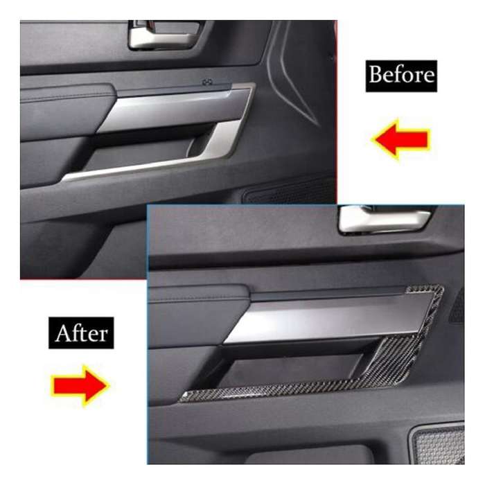 for 2022-2023 Door Panel Decoration Sticker Real Carbon Fiber Soft