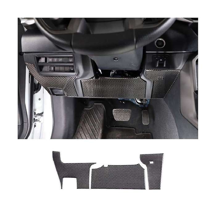 for 2022-2023 Main Driving Knee Pad Panel Sticker Real Carbon Fiber Soft