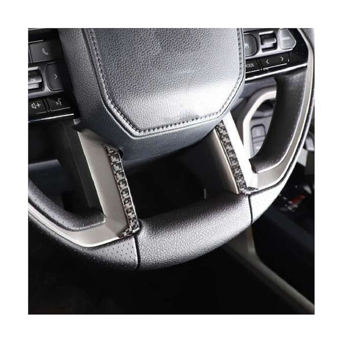 for 2022-2023 Steering Wheel Decoration Sticker Real Carbon Fiber Soft