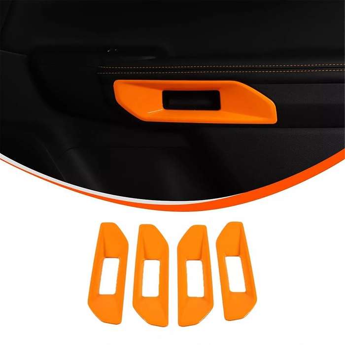 for 2023 2024 Car Door Armrest Cover Frame Trim Interior Accessories Orange
