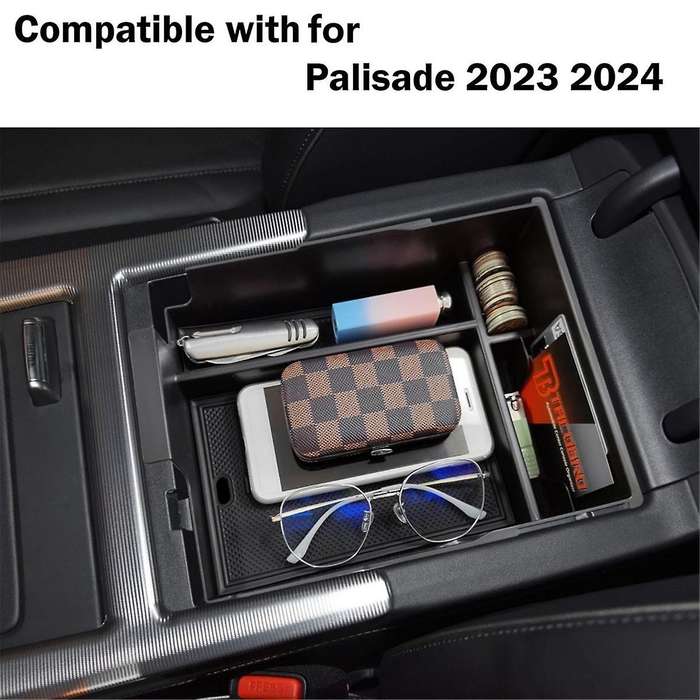 for 2023 2024 Car Center Console Organizer Accessories, Armrest Box Storage Insert Tray