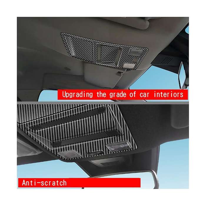 for 2023+ Carbon Fiber Pattern Car Interior Reading Light Lamp Cover Trim Sticker