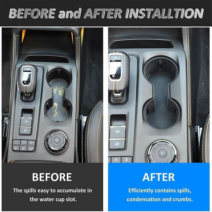 for 2023 2024 Silicone Center Console Water Cup Holder Insert Interior Accessories