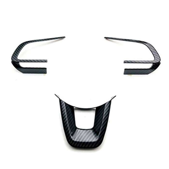 for 2023 Yaris Ativ Vois Carbon Fiber Car Steering Wheel Cover Trim Moldings