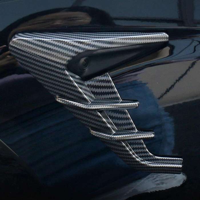 for 2024 Side Camera Protection Cover Side Cover Trim Stickers - Bright Carbon