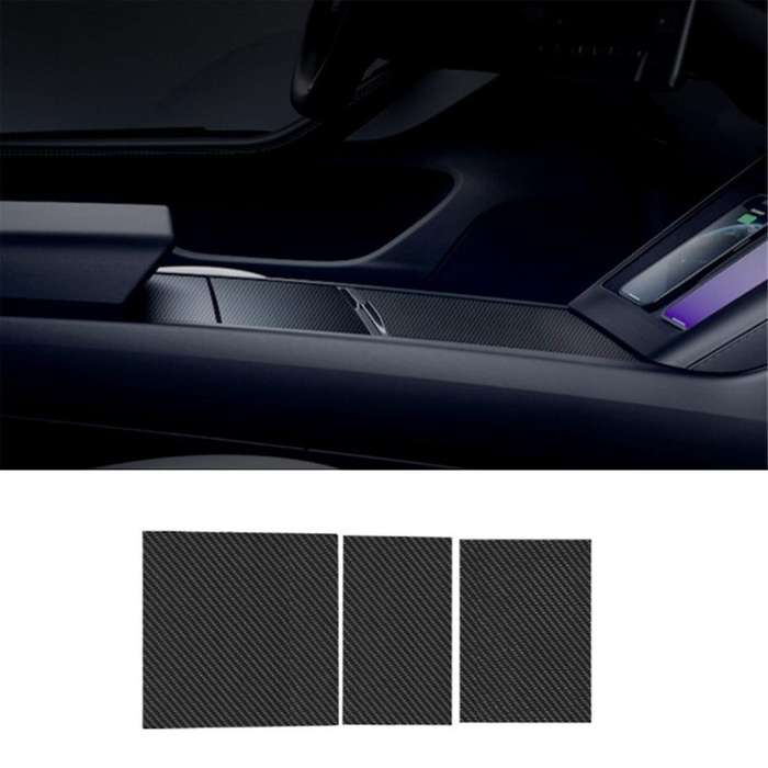 for 2024 Real Carbon Fiber Center Console Panel Cover Kit Protector Interior Accessories
