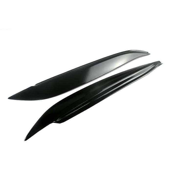 for 3 Hatchback 2004-2009 Glossy Black Front Headlights Eyebrow Eyelid Sticker Trim Car Decoration