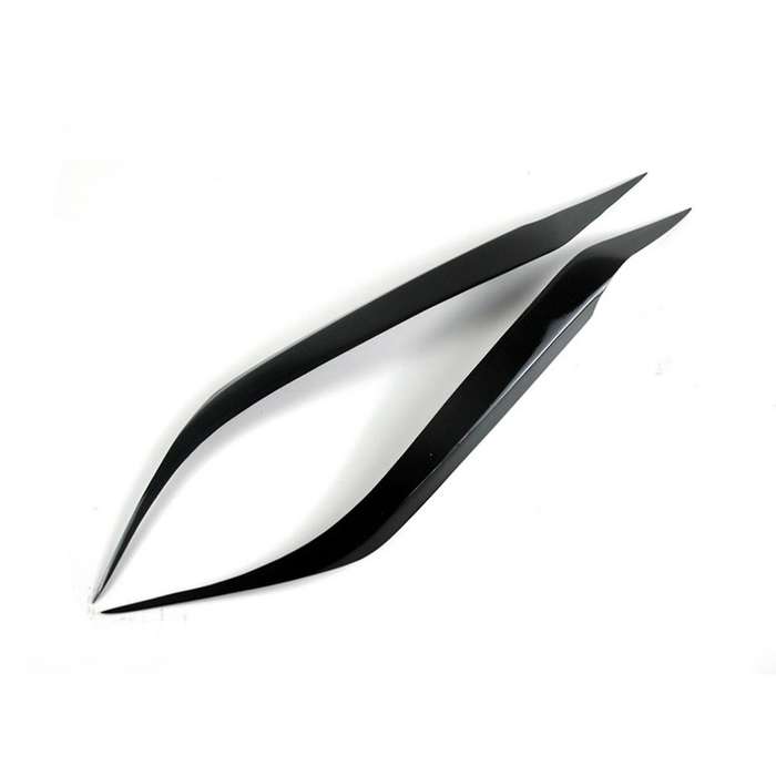 for 3 Sedan 2004-2009 Glossy Black Car Sticker Front Headlights Eyebrow Eyelid Trim Cover