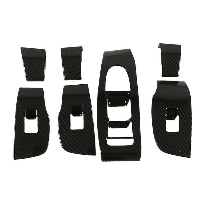 for 3 M3 Axela CX30 2020 ABS Carbon Fiber Accessories Interior CAR Door Window Switch Cover Lid Cove