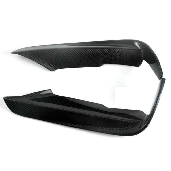 for 3 Series 320 328 330 F30 F35 2012-2018 Carbon Fiber Front Fog Lights Eyebrow Bumper Splitters Fi