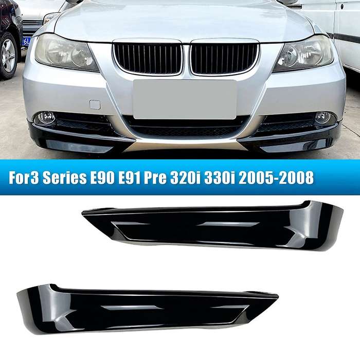 for 3 Series E90 E91 Pre 320i 330i 2005-2008 Front Bumper Lip Angle Diffuser Splitter Spoiler Prote