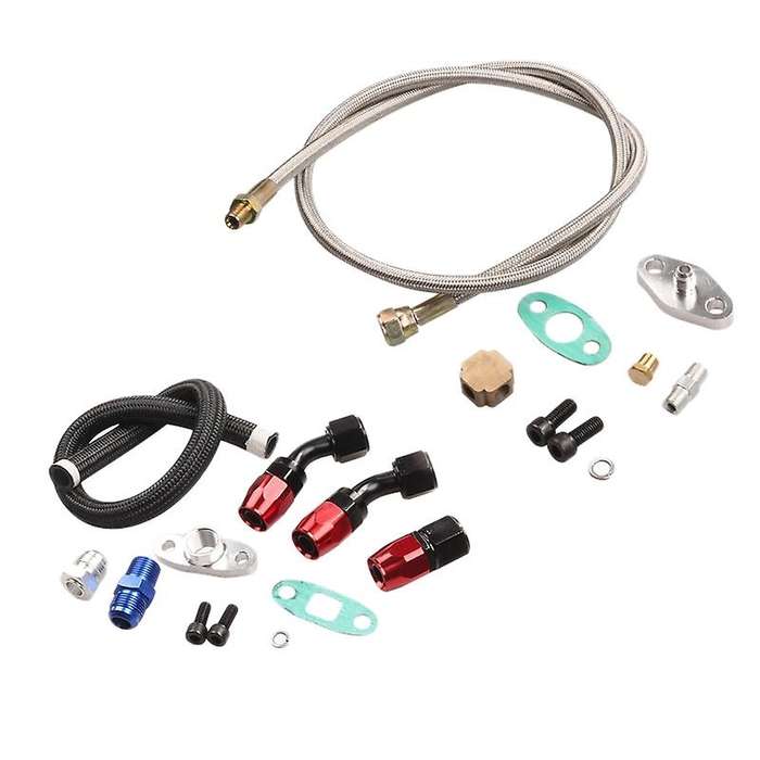 for 3 T4 T3/T4 T70 T66 to Turbine Oil Supply and Return Oil Drain Pipe Kit BU+SL Water Universal Tur