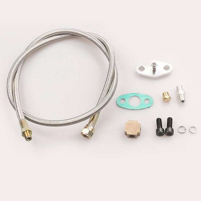 for 3 T4 T3/T4 T70 T66 to Turbine Oil Supply and Return Oil Drain Pipe Kit BU+SL Water Universal Tur