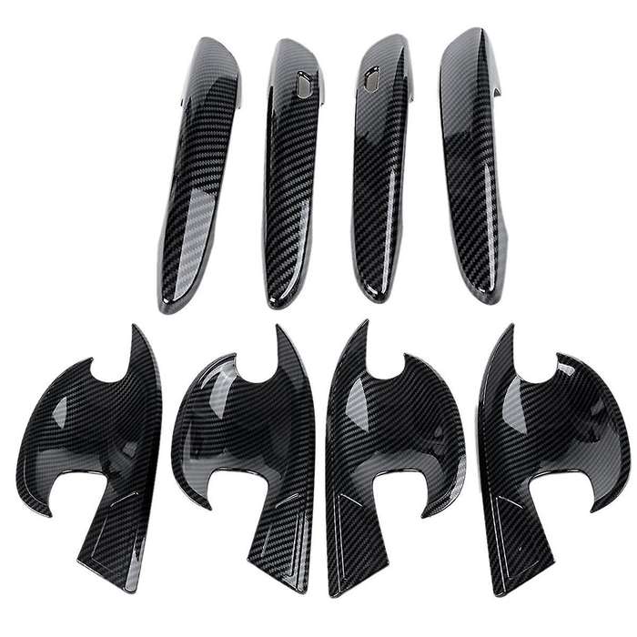 for -30 2020 2021 Carbon Fiber Car Door Handle Protective Protective and Door Handle Outer Bowl Trim