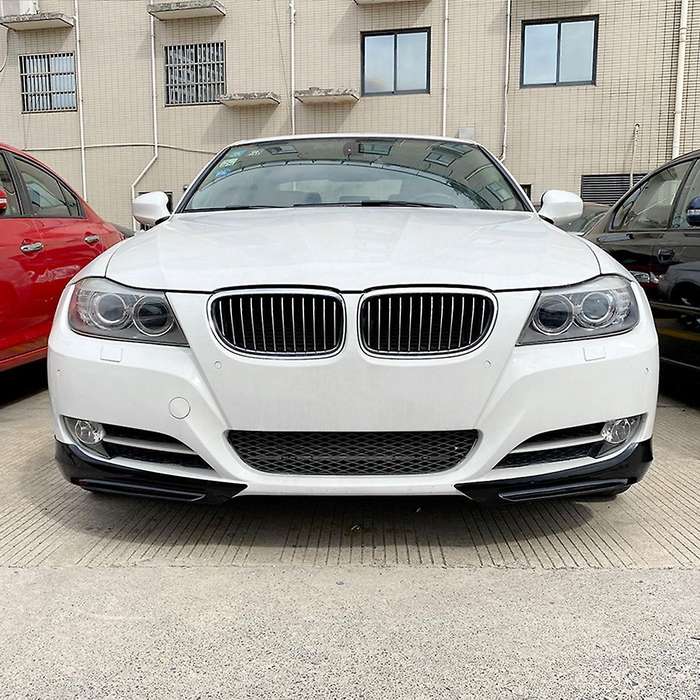 for 3-series E90 E91 320i 330i 2009-2012 Glossy Black Front Bumper Lip Angle Diffuser Splitter Spoi