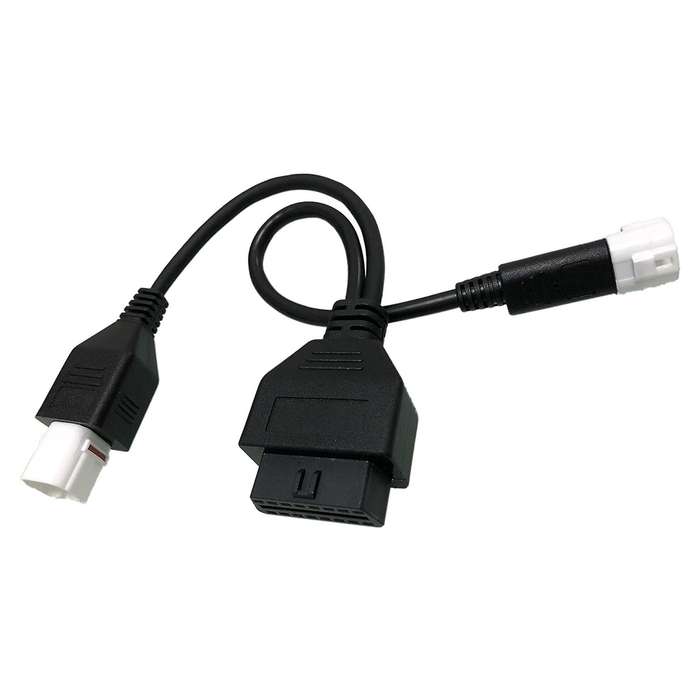 for 3Pin + 4Pin 2 in 1 to OBD2 Motorcycle Scanner Cable Works Along with OBD Scanner