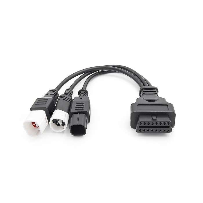 for 3pin/4pin 6pin Motorcycle Obd Diagnostic Canbus Connector Cable Obd2 3 In1 Plug Cable Adapter
