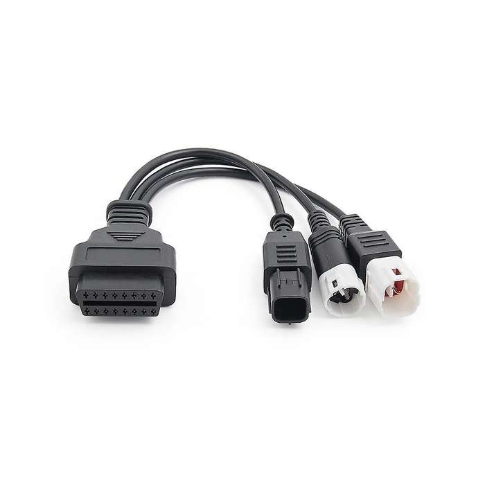 for 3pin/4pin 6pin Motorcycle Obd Diagnostic Canbus Connector Cable Obd2 3 In1 Plug Cable Adapter