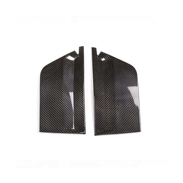 for 458 2011-2016 Dry Carbon Fiber Car B-pillar Window Cover Decoration Side Pillar Protection Trim