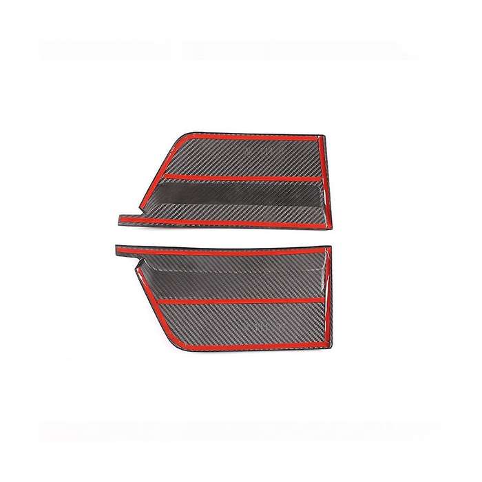 for 458 2011-2016 Dry Carbon Fiber Car B-pillar Window Cover Decoration Side Pillar Protection Trim
