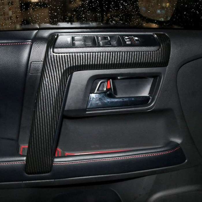 for 4Runner 2010-2019 Car Accessories Door Side Armrest Strip Cover Trim ABS 4PCS