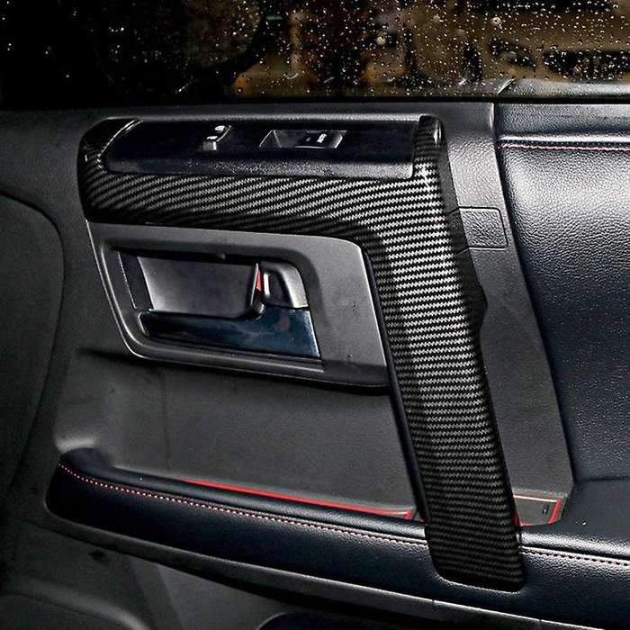 for 4Runner 2010-2019 Car Accessories Door Side Armrest Strip Cover Trim ABS 4PCS