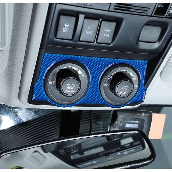 for 4runner 2010-2023 Carbon Fiber Car 4wd Four-wheel Drive Switch Panel Trim Interior Accessories