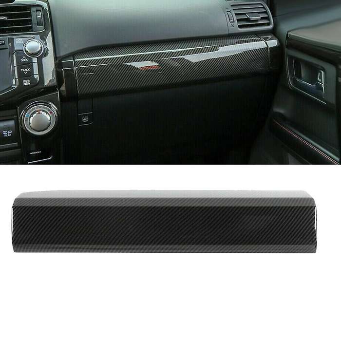 for 4Runner 2010-2021 Carbon Fiber Co-Pilot Dashboard Center Console Stripe Panel Cover Trim