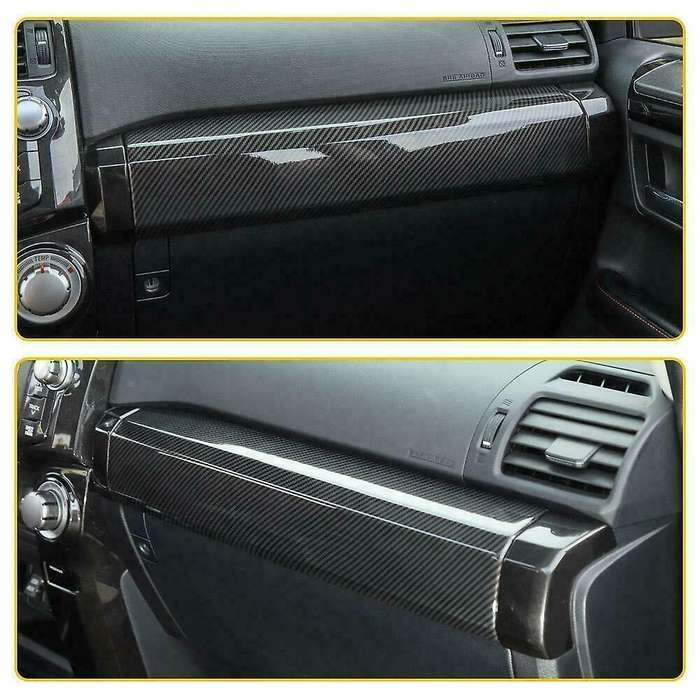 for 4Runner 2010-2021 Carbon Fiber Co-Pilot Dashboard Center Console Stripe Panel Cover Trim