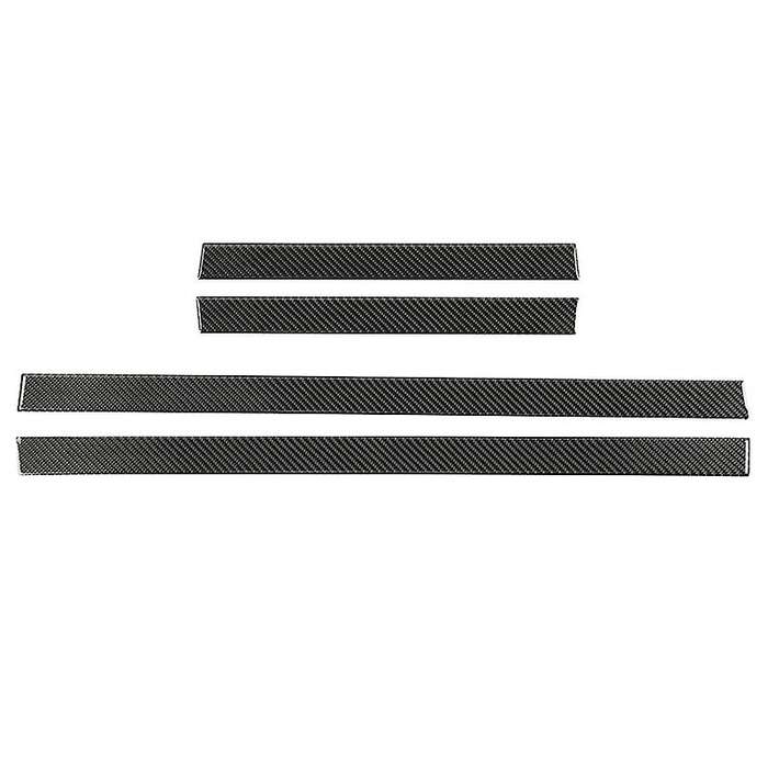 for 4Runner 2010-2021 Accessories Real Carbon Fiber Door Sill Plate Scuff Cover Guard