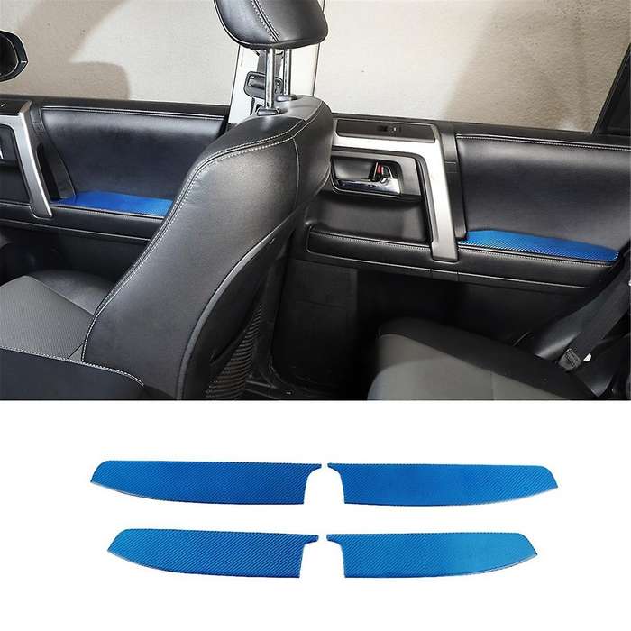 for 4runner 2010-2023 Carbon Fiber Car Door Armrest Panel Trim Cover Sticker Interior Accessories