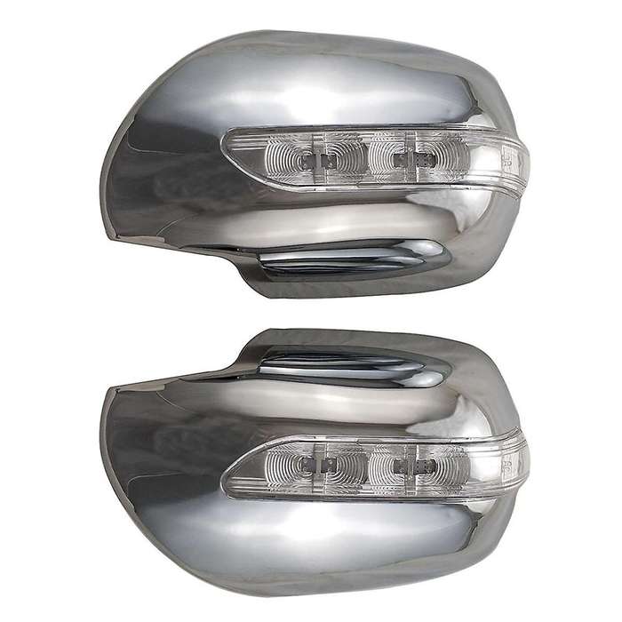 for 4runner Prado 2700 Fj120 2003-2009 Chrome Car Led Side Mirror Cover Side Mirror Cover Exterior A