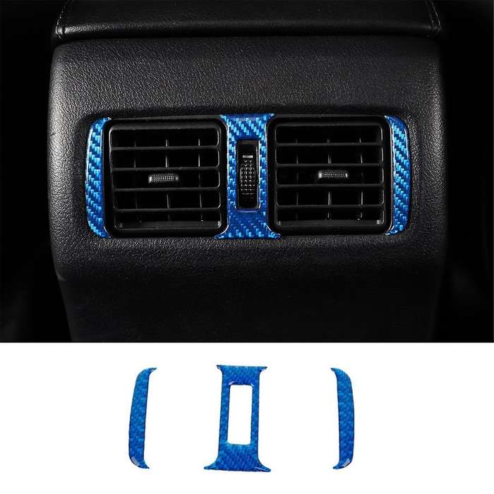 for 4Runner 2010-2023 Carbon Fiber Car Rear Air Outlet Cover Trim Interior Accessories