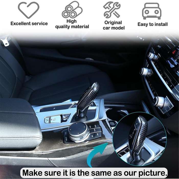 for 5 7 Series G30 G11 G12 X3 X4 G01 G02 Car Gear Shift Knob Decor Cover Trim Interior Accessories -