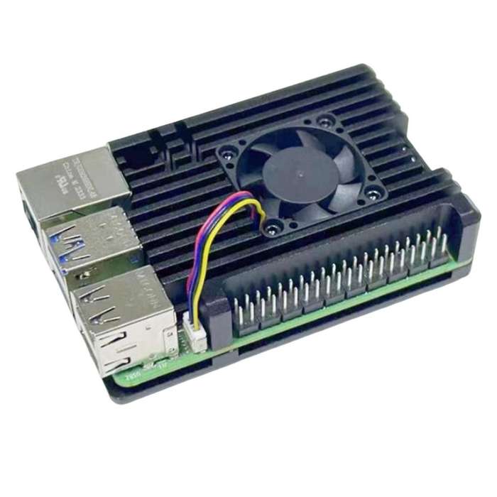 for 5 Aluminum Alloy Case Armor Shell with Pwm Temperature Controlled Cooling Fan for 5