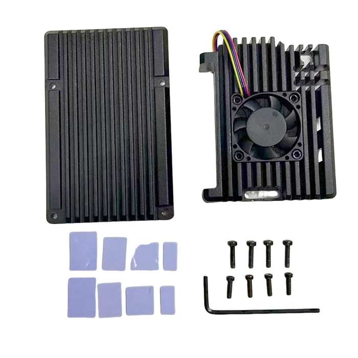 for 5 Aluminum Alloy Case Armor Shell with Pwm Temperature Controlled Cooling Fan for 5