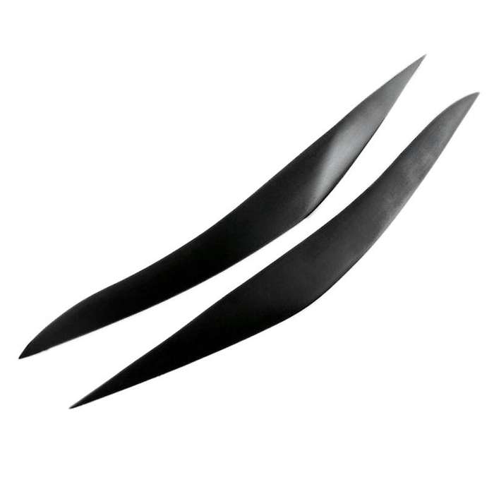for 5 Series F10 F11 F18 2010-2017 Matte black Headlights Eyebrow Eyelid Trim Cover Sticker Refittin