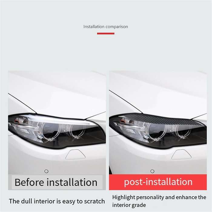 for 5 Series F10 F11 2011-2014 Car Eyelid Front Headlight Eyebrow Cover Eye Lid Trim Sticker