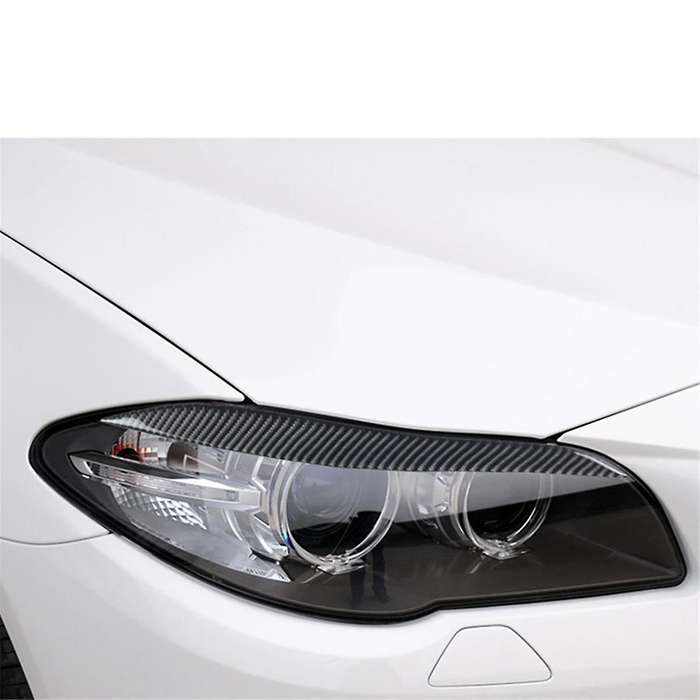 for 5 Series F10 F11 2011-2014 Car Eyelid Front Headlight Eyebrow Cover Eye Lid Trim Sticker