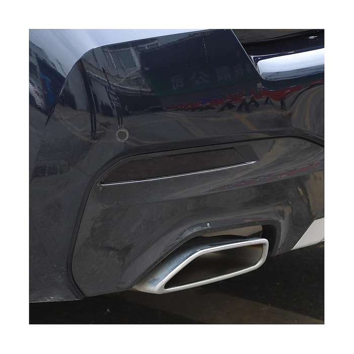 for 5 Series G30 G31 2018-2022 Car Rear Taillight Fog Light Lamp Cover Trim Sticker Accessories , Sm