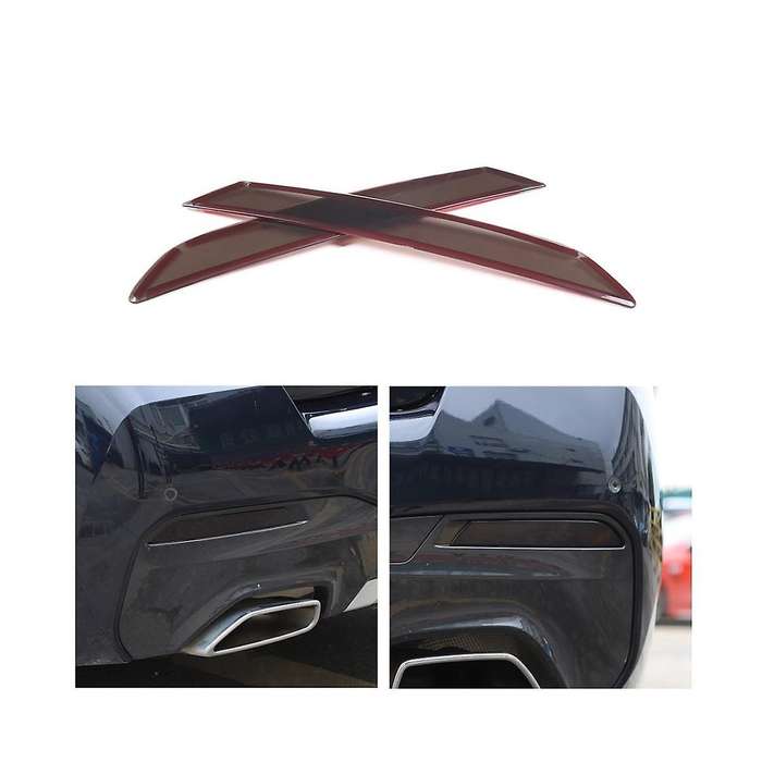 for 5 Series G30 G31 2018-2022 Car Rear Taillight Fog Light Lamp Cover Trim Sticker Accessories , Sm
