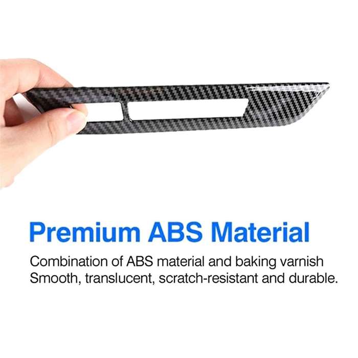 for 5 Series G30 2018-2022 Carbon Fiber Car Seat Memory Lock Button Cover Trim Frame Decor Sticker A