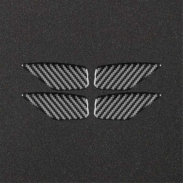 for 5 Series G30 G38 2018-2021 Carbon Fiber Car Inner Door Bowl Cover Trim Decorative Stickers Inter