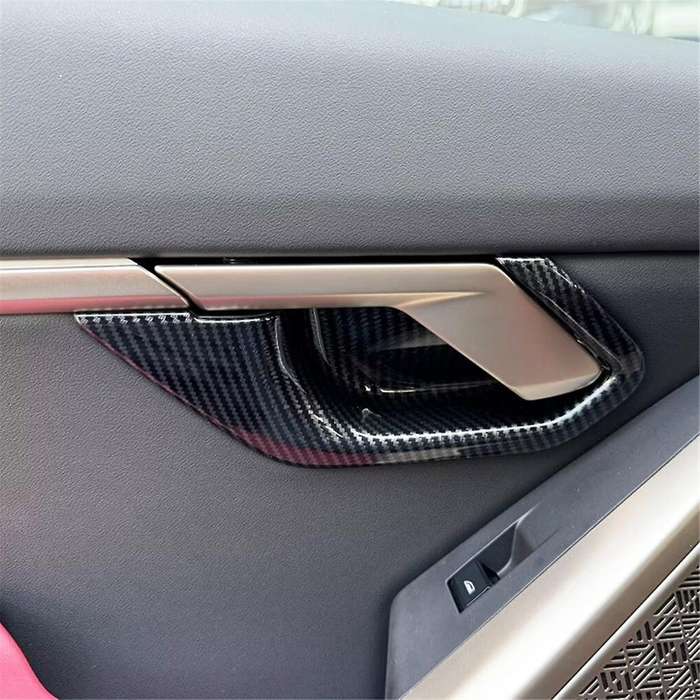 for 5 Series G60 2024 Inner Door Handle Bowl Cover Trim Decoration Interior Accessories ,ABS Carbon